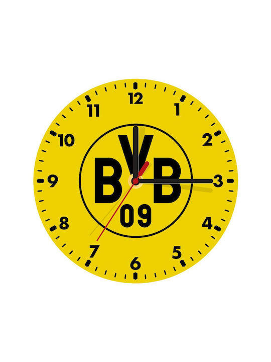 Koupakoupa Wall Clock Wooden Yellow Ø20cm
