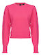 Pinko Damen Langarm Pullover Wolle Rosa