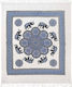 Silk Fashion Beach Towel Cotton Blue 240x220cm.