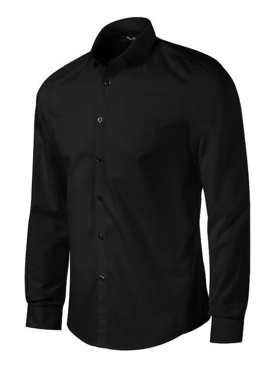 Malfini Men's Shirt Long Sleeve Black