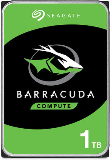 Seagate Barracuda 1TB HDD Σκληρός Δίσκος 3.5" SATA III 7200rpm με 256MB Cache για Desktop ST1000DM014