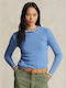 Ralph Lauren Women's Long Sleeve Sweater Woolen Blue