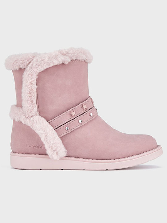 Mayoral Kids Boots with Zipper Pink