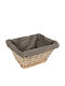 TnS Καλάθι Ψωμιού από Bamboo Γκρι 22x16x11cm