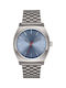 Nixon Time Teller Watch Battery with Silver Metal Bracelet