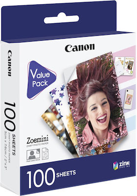 Canon ZP-2030 Photo Paper 5x7.6 for Zink Printers 100 Sheets