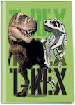 Graffiti Notebook Ruled B5 50 Sheets Dinosaur Green 1pcs