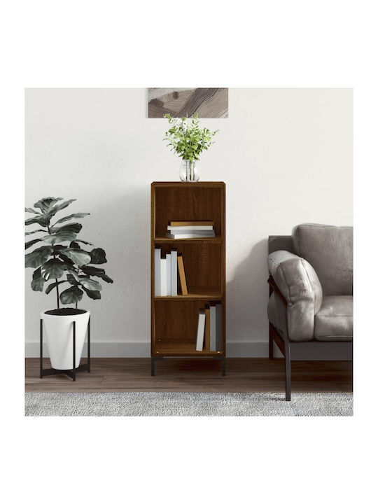 Shelving Unit Floor Brown Oak 34.5x32.5x90cm