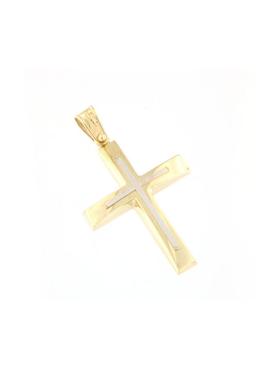 Anorado Men's Gold Cross 14K