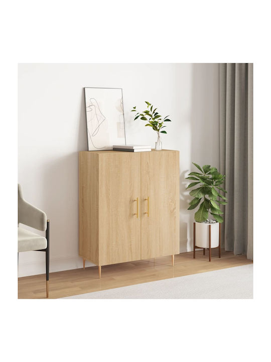 Sideboard Wooden Sonoma Oak 69.5x34x90cm