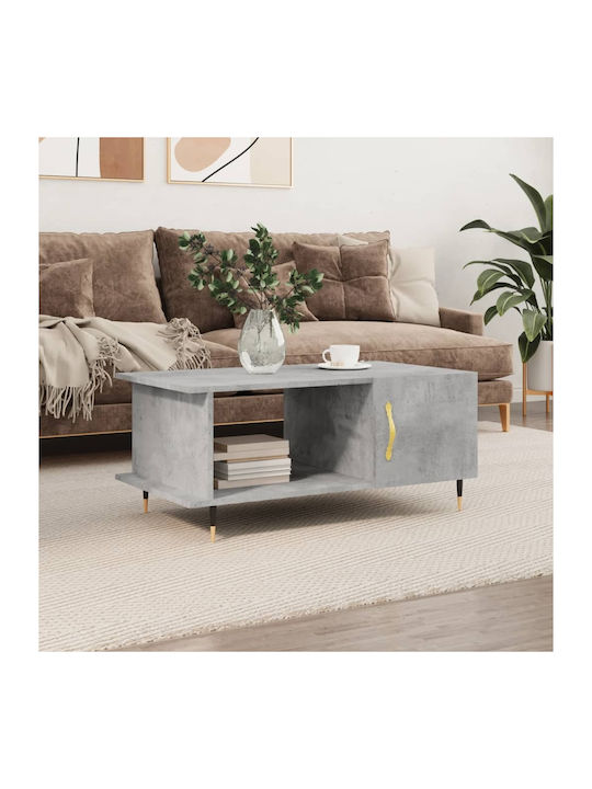 Rectangular Wooden Coffee Table Gray L90xW50xH40cm
