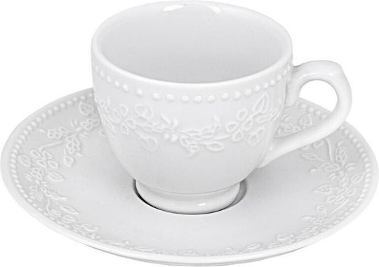 Oriana Ferelli KEA Set of Cups Tea Porcelain White 200ml 6pcs