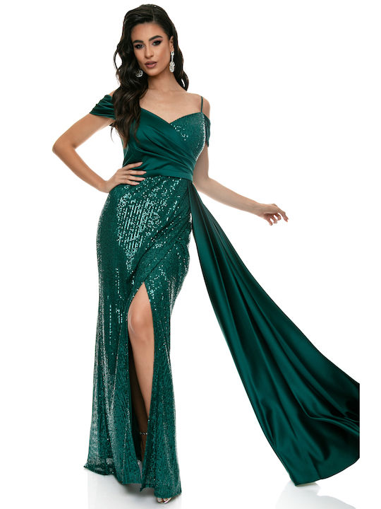 RichgirlBoudoir Summer Maxi Evening Dress Green