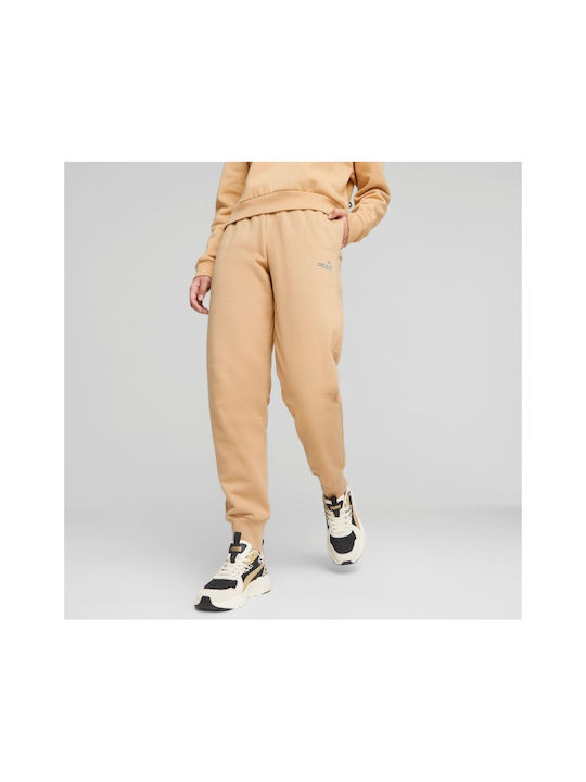 Puma Damen-Sweatpants Jogger Beige