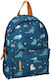 Pret a Porter Imagination Dino Schulranzen Rucksack Grundschule Blau