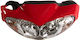 Yamaha Motorcycle Headlight Cover Red