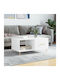 Rectangular Wooden Coffee Table White L90xW50xH40cm