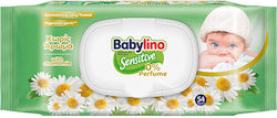 Babylino Sensitive Υποαλλεργικά Μωρομάντηλα χωρίς Οινόπνευμα & Άρωμα με Χαμομήλι 54τμχ