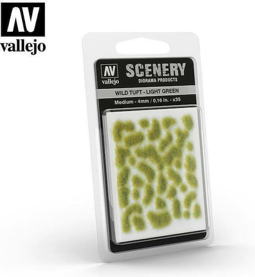 Acrylicos Vallejo Φυτό Μακέτας Medium Scenery - Wild Tuft – Light Green