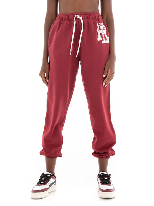 Ralph Lauren Women's Jogger Sweatpants Burgundy