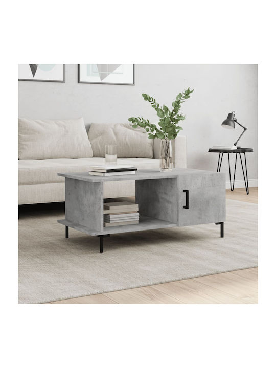 Rectangular Wooden Coffee Table Gray L90xW50xH40cm