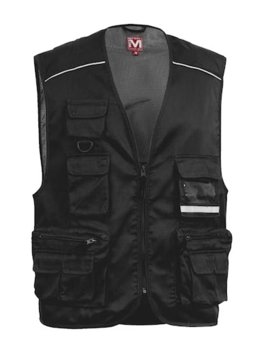 Wurth Multipocket Ανδρικό Γιλέκο Εργασίας Μαύρο