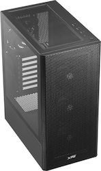 Adata XPG Valor Mesh Gaming Midi Tower Computer Case with Window Panel Black