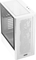 Adata XPG Valor Mesh Gaming Midi Tower Κουτί Υπολογιστή με Πλαϊνό Παράθυρο Λευκό