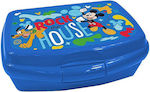 Disney Mickey Πλαστικό Παιδικό Δοχείο Φαγητού 0.6lt Μπλε Μ12 x Π5 x Υ6εκ.