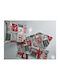 Homestyle Christmas Tablecloth Runner Fabric Multicolour L40xW170cm.