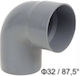 Palaplast Γωνία Σωλήνα PVC Αρσενικό/Θηλυκό 32mm 7211/0032