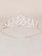 Bridal Hair Tiara with strass color gold 5225