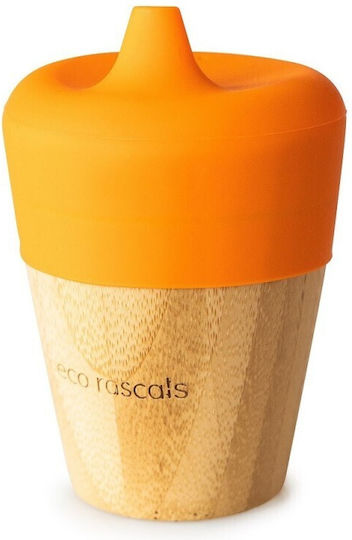 Eco Rascals Παιδικό Ποτηράκι από Bamboo Πορτοκαλί 190ml