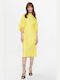 Silvian Heach DRESS Καλοκαιρινό Maxi Φόρεμα Κίτρινο