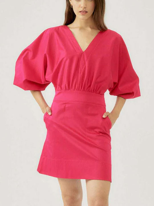 Silvian Heach Sommer Mini Kleid Rosa