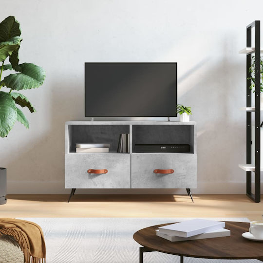 vidaXL TV-Ständer Grau M80xP36xH50cm
