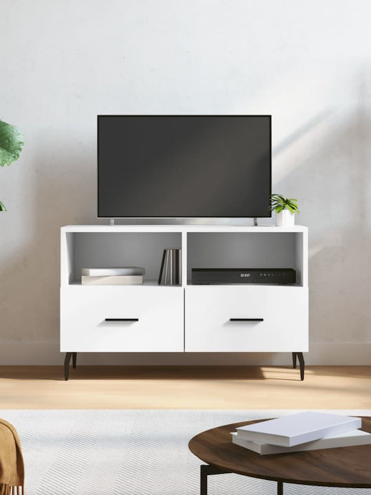 Particle Board TV Furniture with Drawers White ...