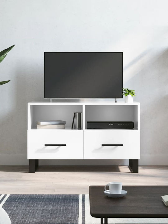 Particle Board TV Furniture with Drawers White ...