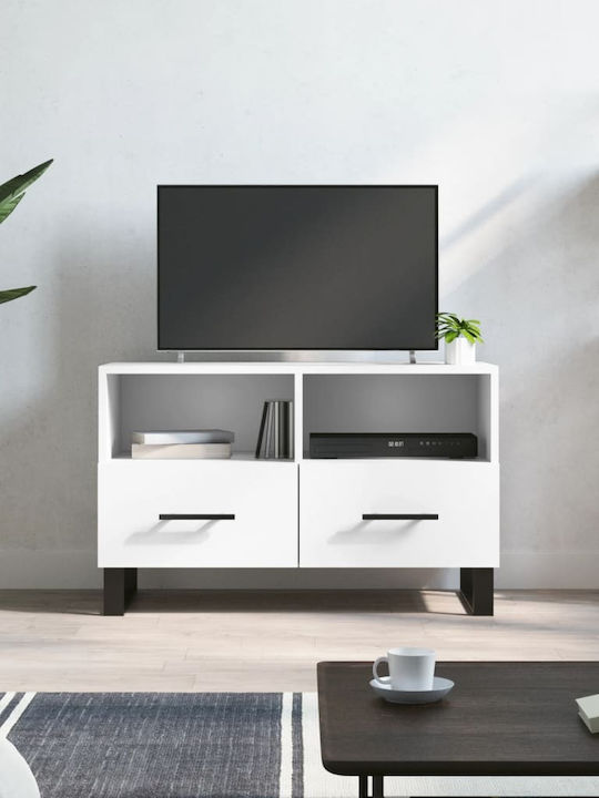 Particle Board TV Furniture with Drawers White ...