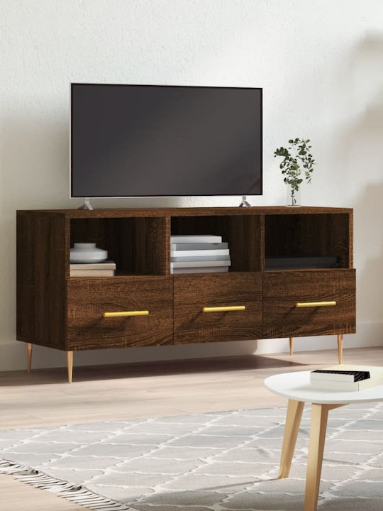 Particle Board TV Furniture with Drawers Walnut...