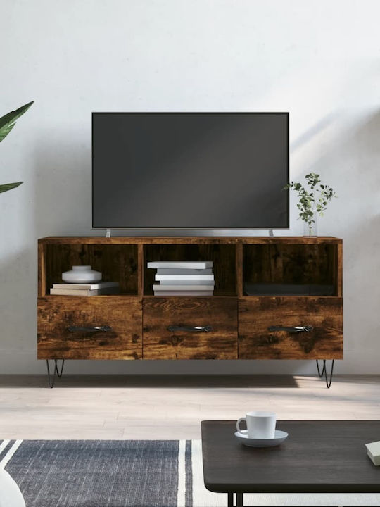 TV Stand Wooden Smoky Oak L102xW36xH50cm