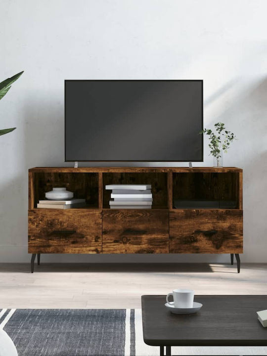 TV-Ständer Smoky Oak Μ102xΠ36xΥ50cm