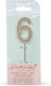Great Pretenders Geburtstagskerze Nummer "6" in Gold Farbe 97608