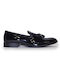 Vikato Men's Leather Shoes Black (801) (Leather)