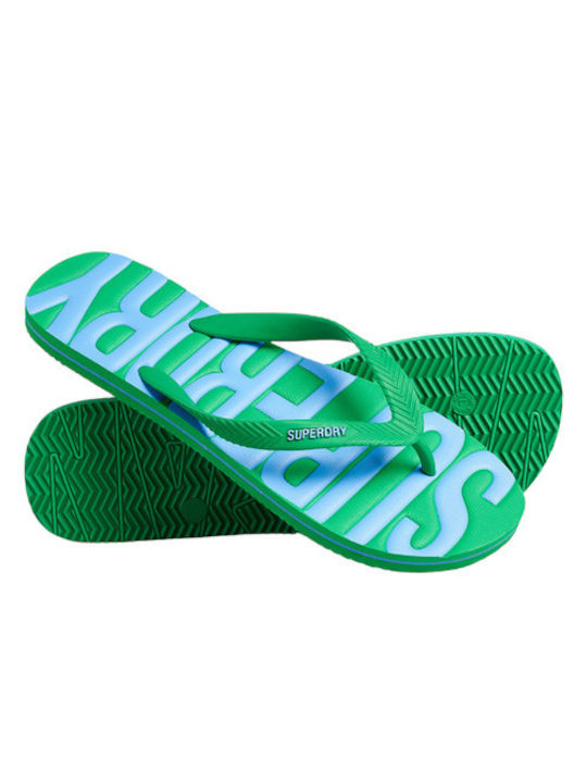 Superdry Vintage Vegan Ανδρικά Flip Flops Πράσινα