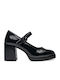 Marco Tozzi Synthetic Leather Black High Heels with Strap