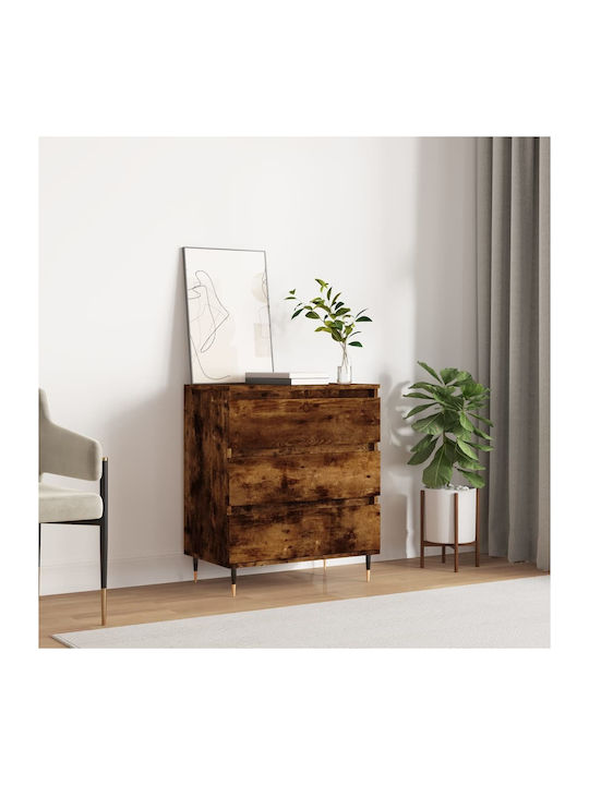Wooden Chest of Drawers with 3 Drawers 60x35x70cm