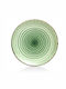 Güral Porselen Avanos Plate Shallow made of Porcelain Green with Diameter 30cm