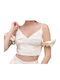 Women's Summer Crop Top Linen with Straps Beige
