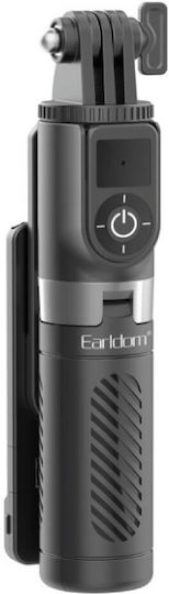 Earldom ET-ZP26 Селфи стик с Bluetooth Дистанционно управление Черен ET-ZP26